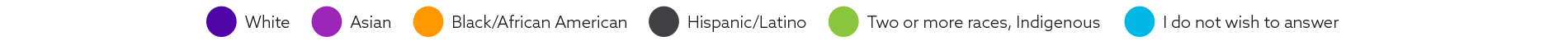 diversity by race ethnicity key for pie charts